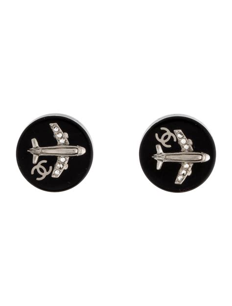 chanel airplane earrings|chanel extrait earrings.